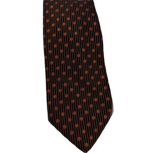 NORDSTROM Orange & Black Tie-59 inches